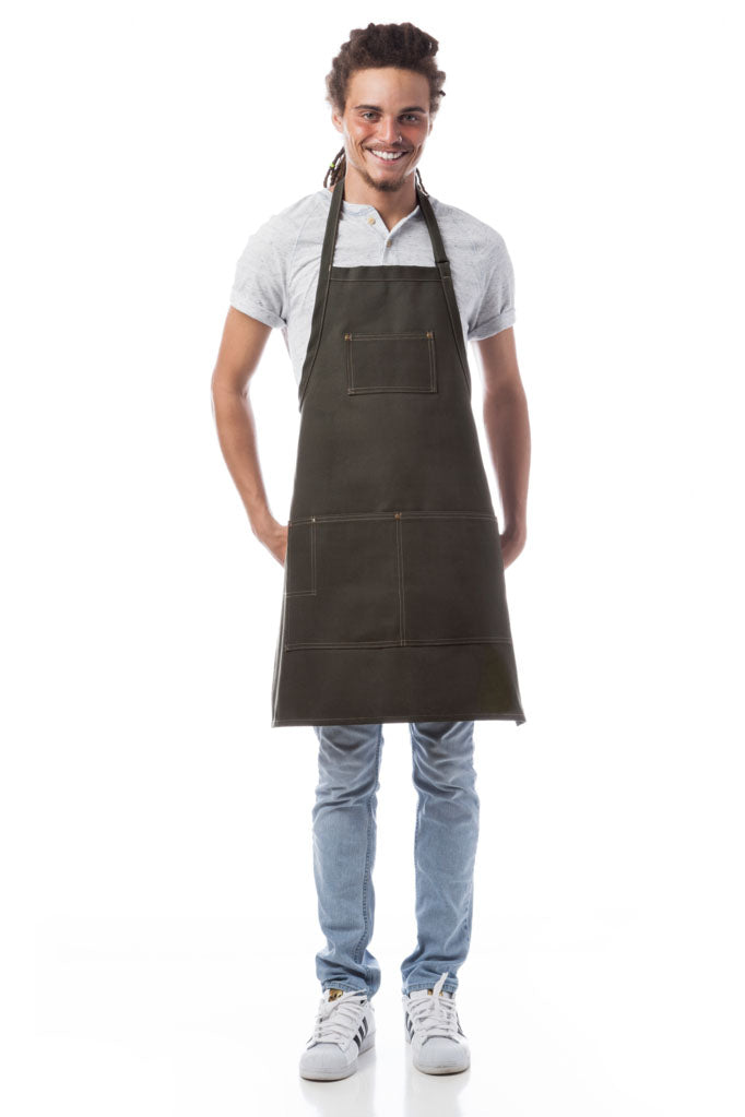 DayStar Spruce Woodland Canvas Series Three Pocket Bib Apron