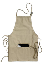 Edwards Khaki Bib Adjustable Apron (3 Pockets)