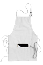 Edwards White Bib Adjustable Apron (3 Pockets)