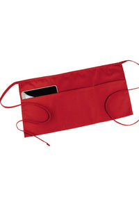 Edwards Red Waist Apron (3 Pockets)