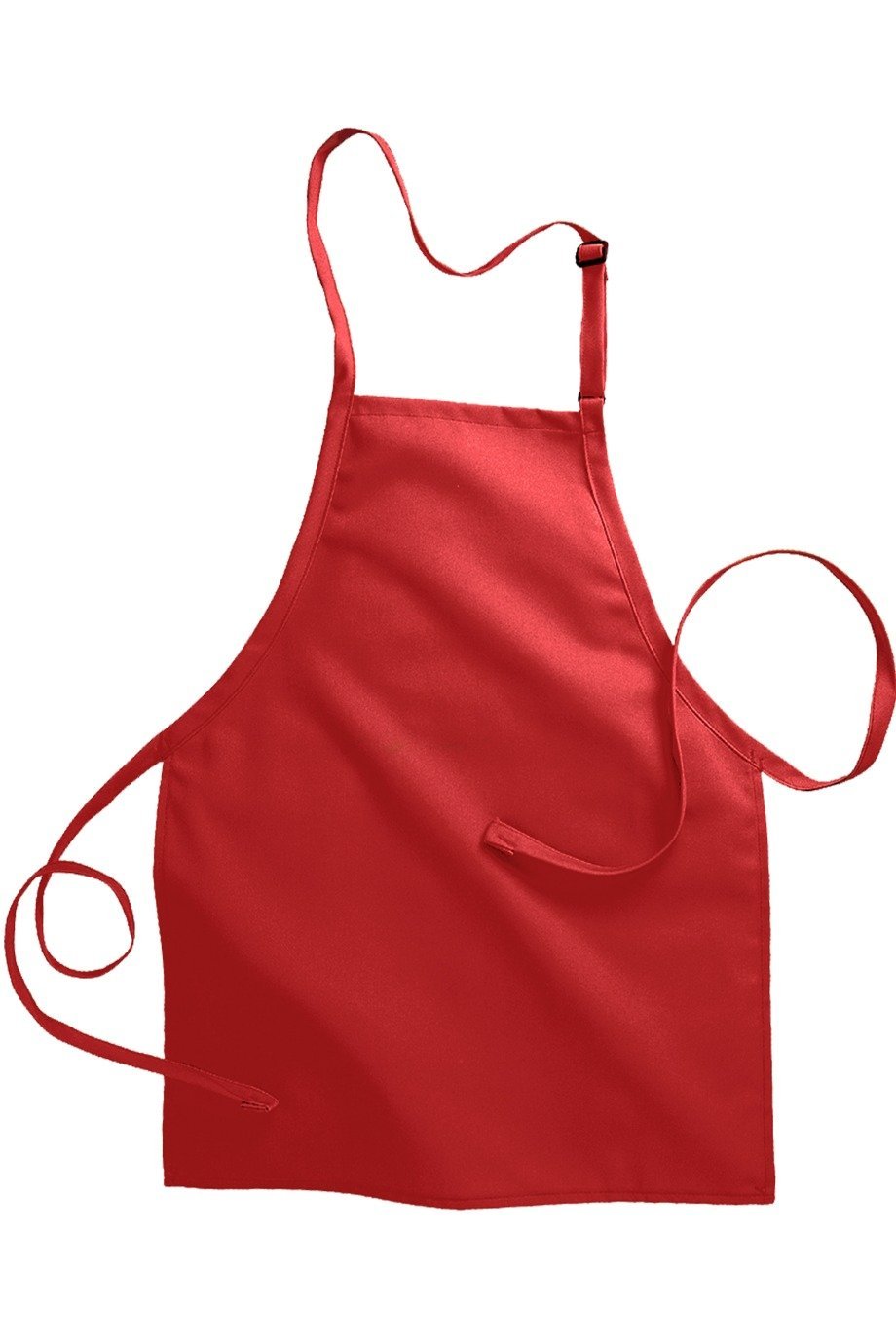 Edwards Red Bib Adjustable Apron (No Pockets)