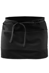 Edwards Black Half Bistro Apron (2 Pocket)