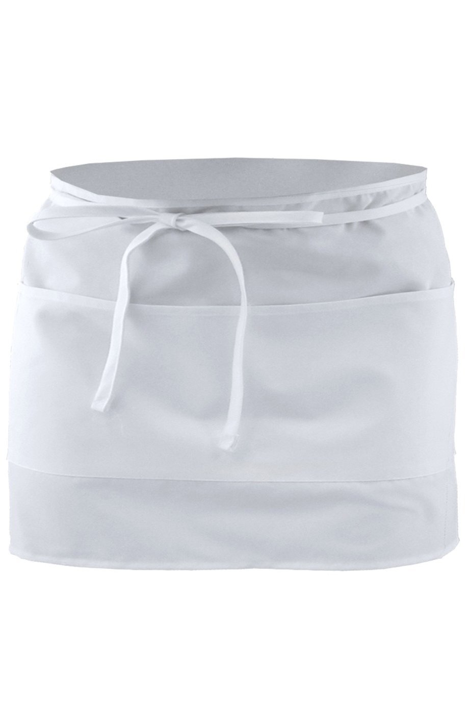 Edwards White Half Bistro Apron (2 Pockets)