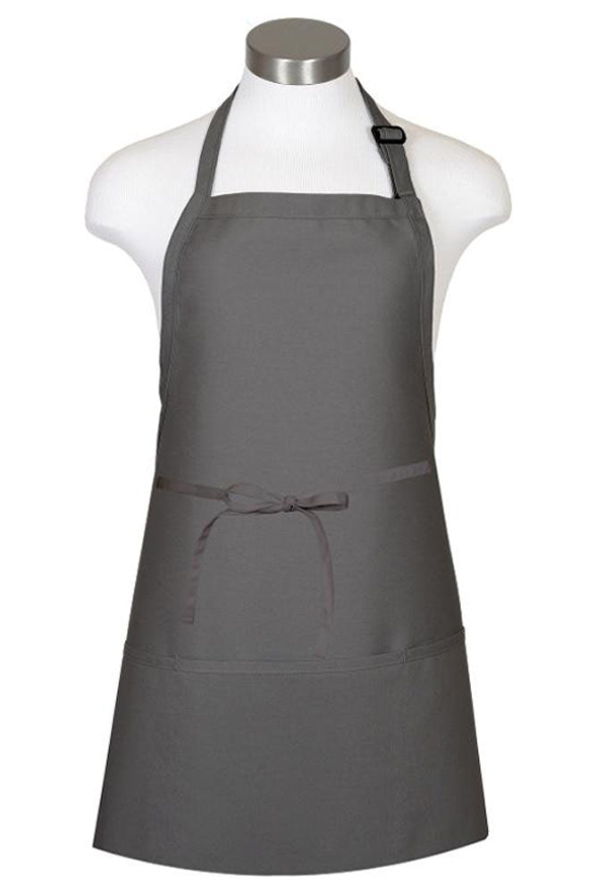 Fame Charcoal Bib Adjustable Apron (3 Pockets)