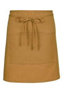 Fame Nutmeg Half Bistro Apron (2 Patch Pockets)