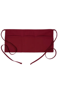 Fame Burgundy Waist Apron (3 Pockets)