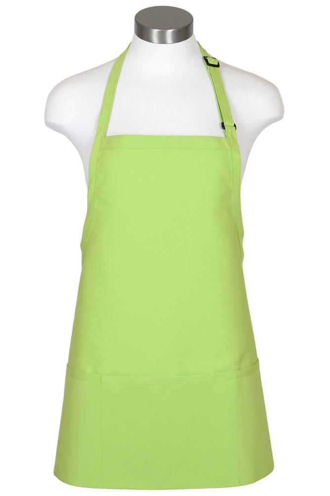 Fame Lime Bib Adjustable Apron (3 Pockets)