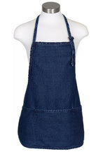 Fame Stonewashed Denim Bib Adjustable Apron (3 Pockets)