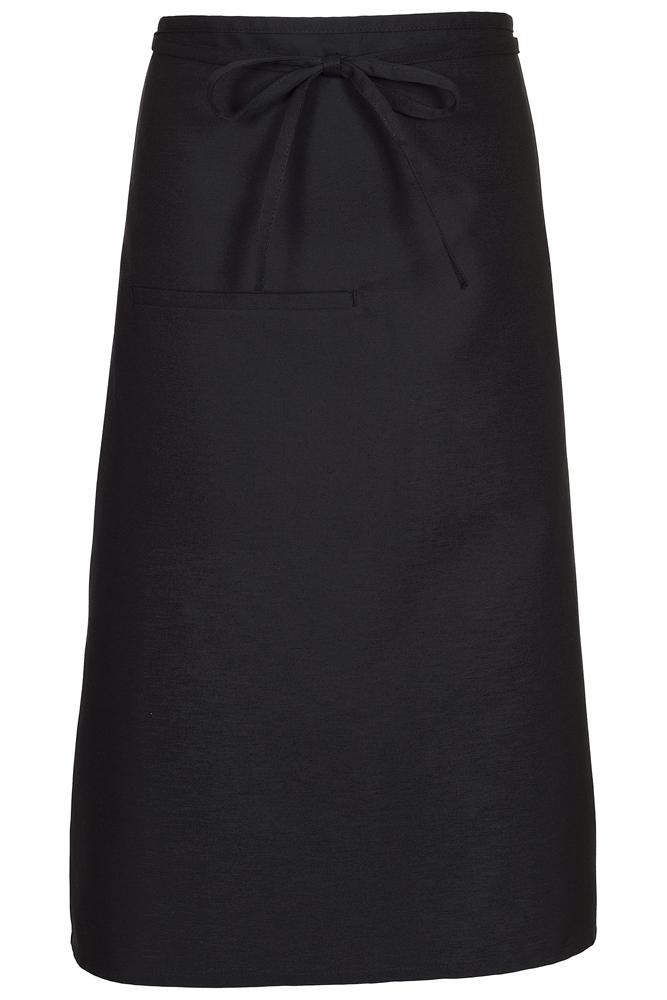 Fame Black Bistro Apron (1 Inset Pocket)