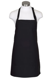 Fame Black Cover Up Bib Adjustable Apron (No Pockets)