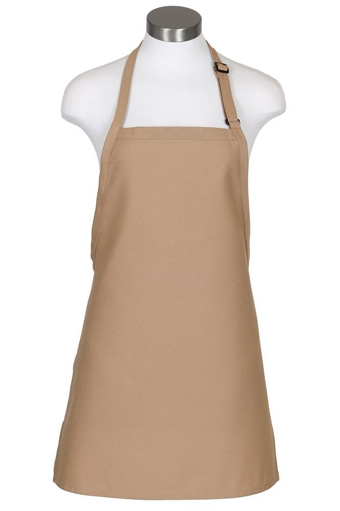 Fame Khaki Cover Up Bib Adjustable Apron (No Pockets)