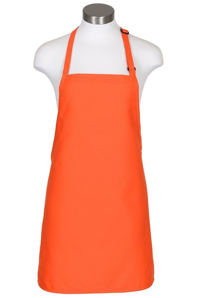 Fame Orange Cover Up Bib Adjustable Apron (No Pockets)