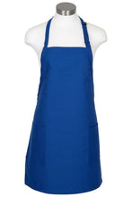 Fame Royal Blue Bib Adjustable Apron (2-Patch Pockets)