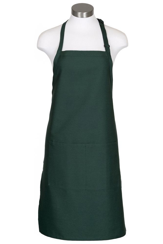 Fame Hunter Green Bib Adjustable Apron (2 Pockets)