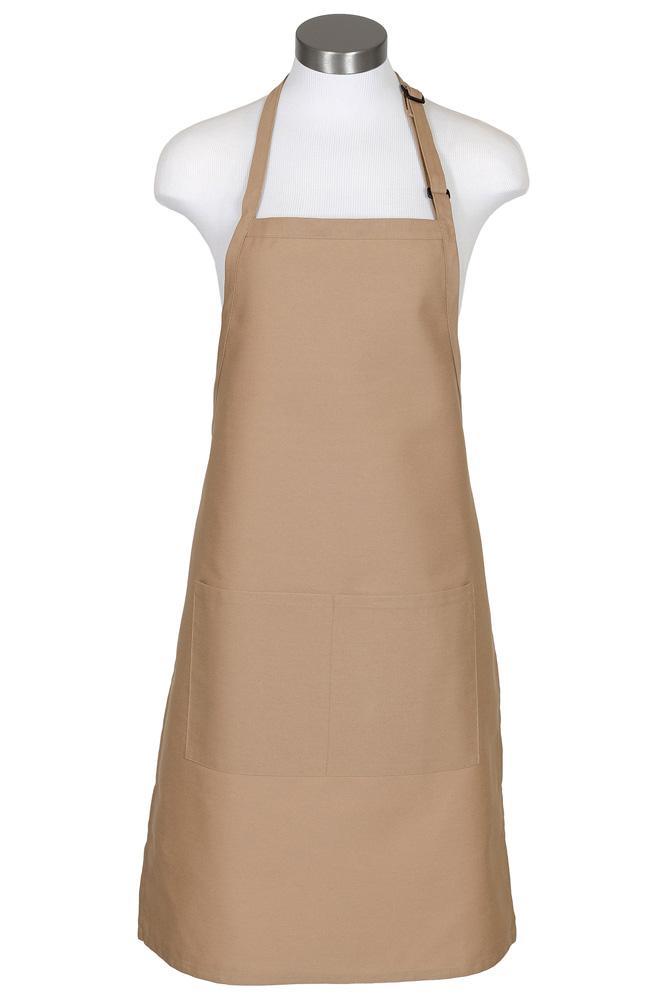 Fame Khaki Bib Adjustable Apron (2 Pockets)