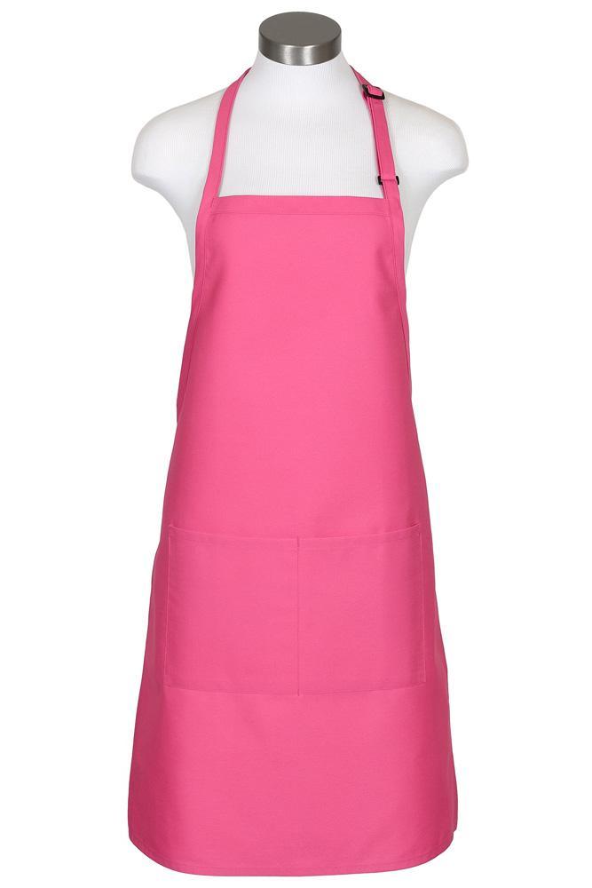 Fame Raspberry Bib Adjustable Apron (2 Pockets)