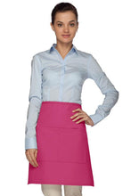 Cardi / DayStar Hot Pink Half Bistro Apron (2 Pockets)