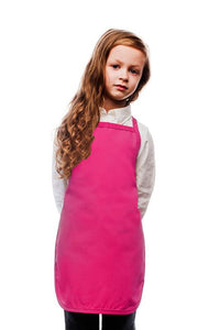 Cardi / DayStar Hot Pink Kid's Bib Apron (No Pockets)