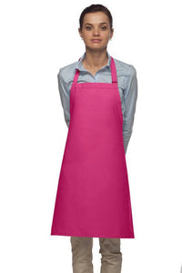 Cardi / DayStar Hot Pink Deluxe Bib Adjustable Apron (No Pockets)