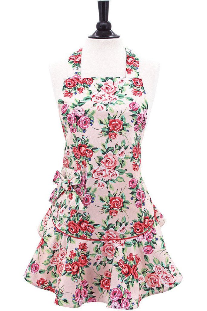 Jessie Steele Floral Roses Josephine Apron