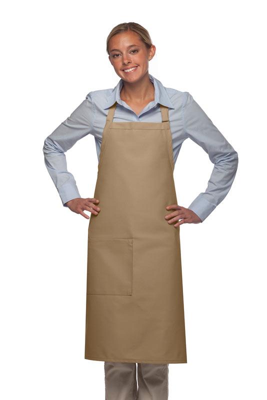 Cardi / DayStar Khaki Deluxe Butcher Adjustable Apron (1 Pocket)