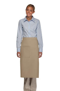 Cardi / DayStar Khaki Full Bistro Apron (1 Pocket)