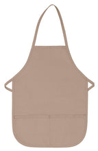 Cardi / DayStar Khaki Kid's XL Bib Apron (2 Pockets)