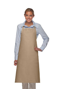 Cardi / DayStar Khaki Deluxe XL Butcher Adjustable Apron (No Pockets)