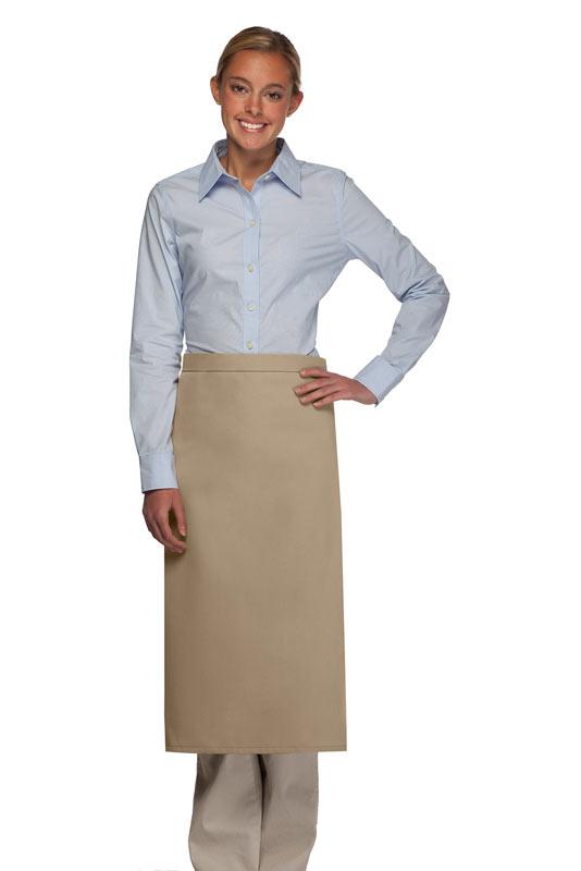 Cardi / DayStar Khaki Full Bistro Apron (No Pockets)