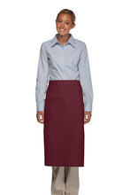 Cardi / DayStar Maroon Full Bistro Apron (1 Pocket)