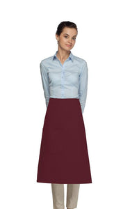 Cardi / DayStar Maroon 3/4 Bistro Apron (1 Pocket)