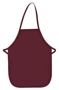 Cardi / DayStar Maroon Kid's XL Bib Apron (No Pockets)