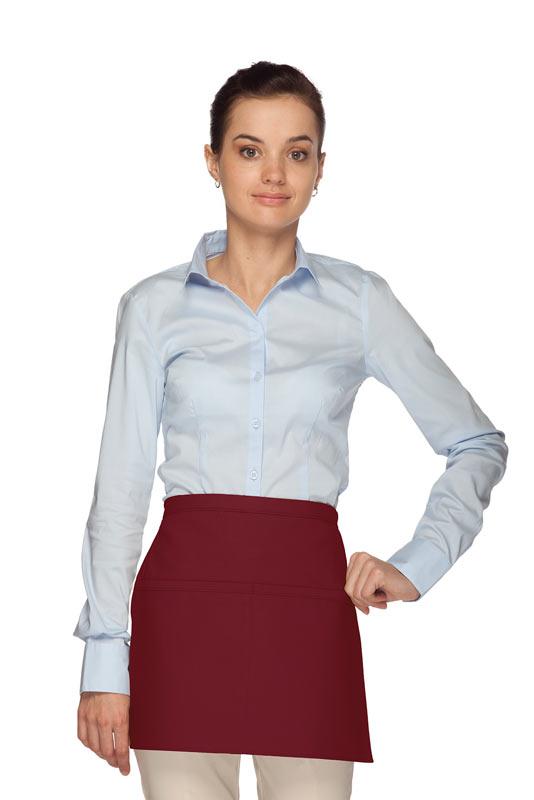 Cardi / DayStar Maroon Squared Waist Apron (2 Pockets)