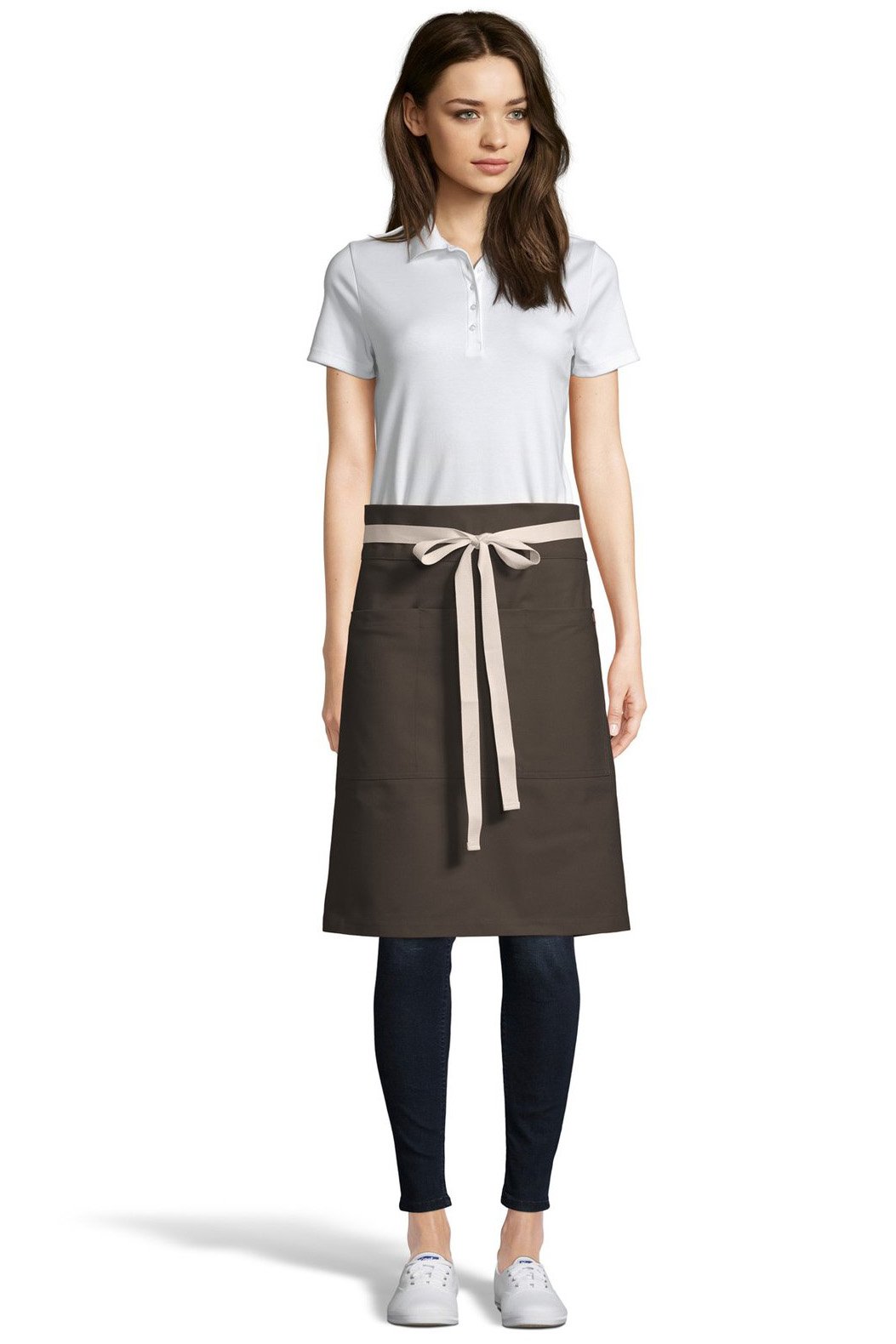 UT Black Collection Dark Brown Moxie Waist Apron