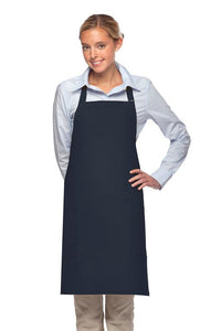 Cardi / DayStar Navy Deluxe Bib Adjustable Apron (2 Pockets)