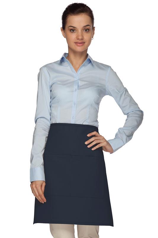 Cardi / DayStar Navy Half Bistro Apron (2 Pockets)