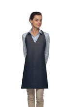 Cardi / DayStar Navy Deluxe V-Neck Adjustable Tuxedo Apron (2 Pockets)