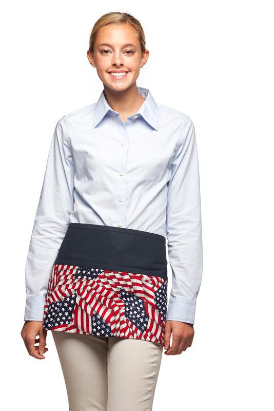 Cardi / DayStar Navy American Flag Waist Apron