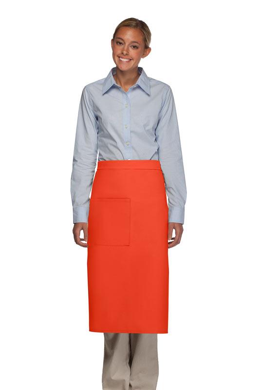 Cardi / DayStar Orange Full Bistro Apron (1 Pocket)