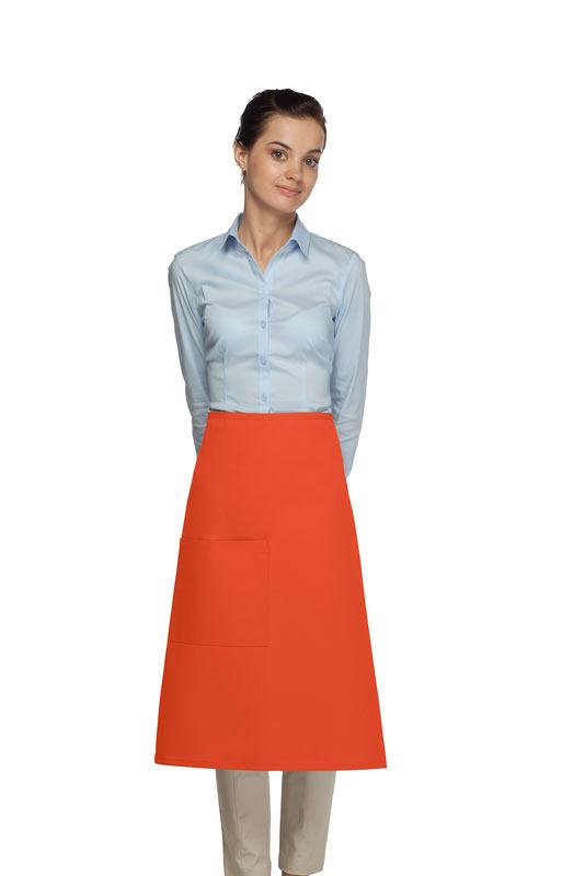 Cardi / DayStar Orange 3/4 Bistro Apron (1 Pocket)