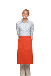 Cardi / DayStar Orange 3/4 Bistro Apron (2 Pockets)