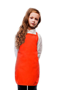 Cardi / DayStar Orange Kid's Bib Apron (No Pockets)