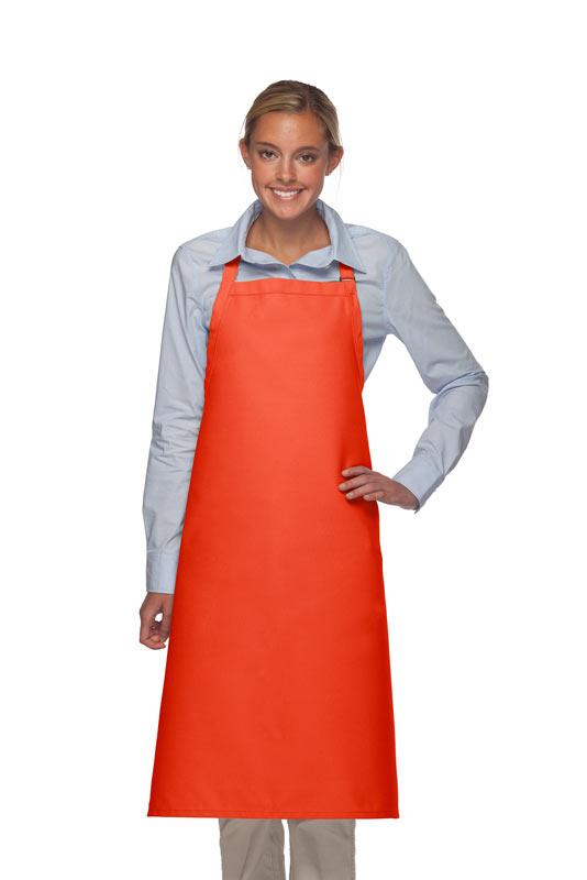 Cardi / DayStar Orange Deluxe XL Butcher Adjustable Apron (No Pockets)