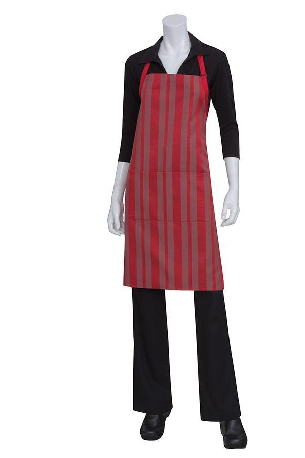 Chef Works Phoenix Red Bib Apron