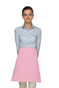 Cardi / DayStar Pink Half Bistro Apron (1 Pocket)