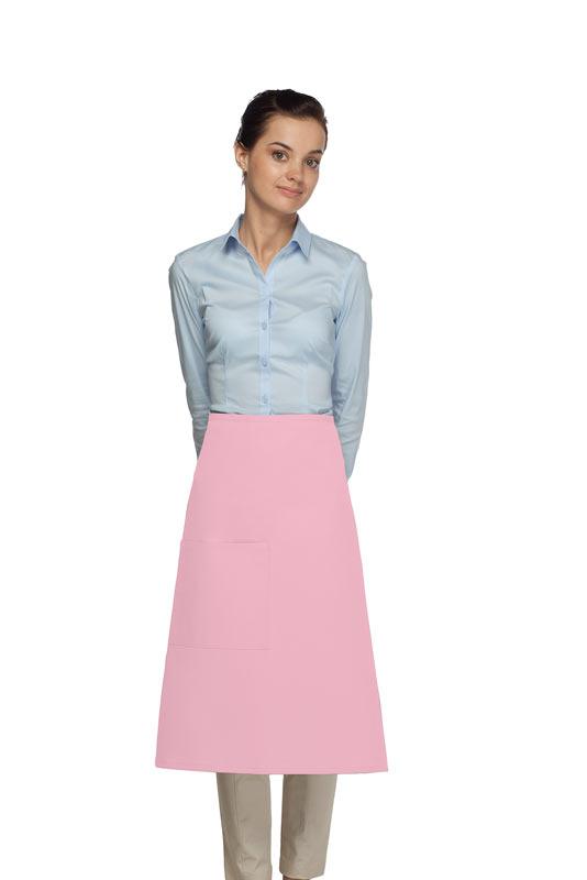 Cardi / DayStar Pink 3/4 Bistro Apron (1 Pocket)