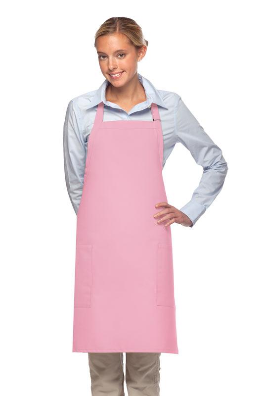 Cardi / DayStar Pink Deluxe Bib Adjustable Apron (2 Pockets)