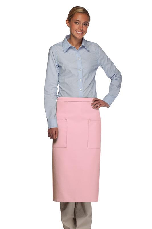 Cardi / DayStar Pink Full Bistro Apron (2 Pockets)