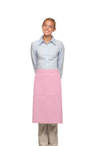 Cardi / DayStar Pink 3/4 Bistro Apron (2 Pockets)