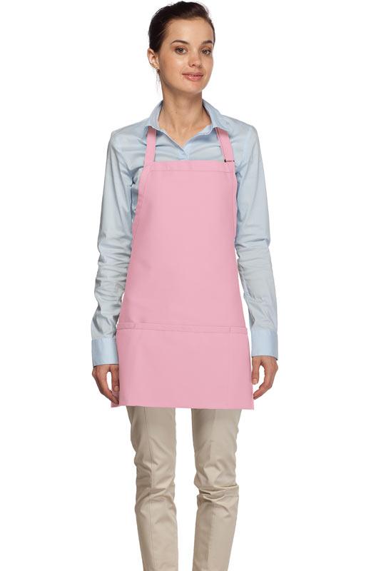 Cardi / DayStar Pink Deluxe Deluxe Bib Adjustable Apron (3 Pockets)